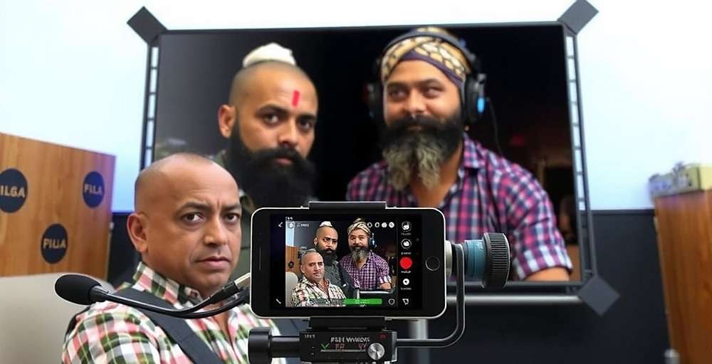 Kabaddi Warriors Content Creator Kabaddi Warriors content creator recording gameplay with commentary setup in regional language